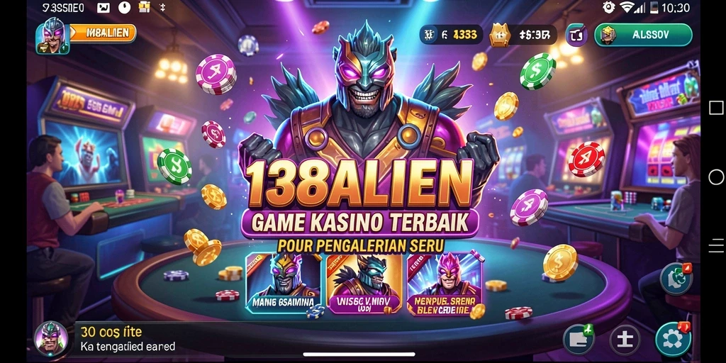 Tampilan menawan dari permainan Kasino di 138ALIEN.