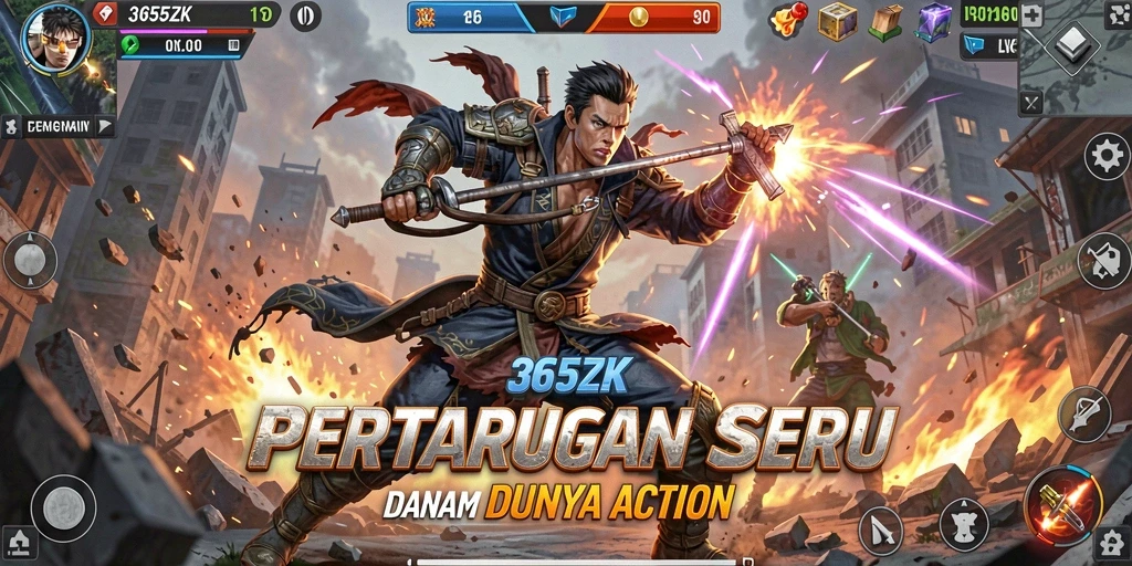 Tampilan seru pertempuran di dalam 365ZK yang mendebarkan.