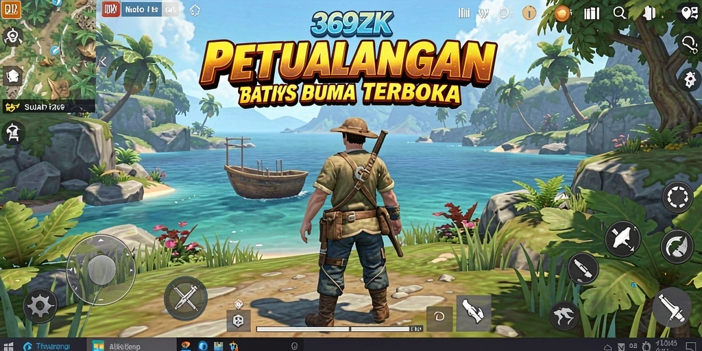 Tampilan menarik dari gameplay dalam dunia terbuka 369ZK.