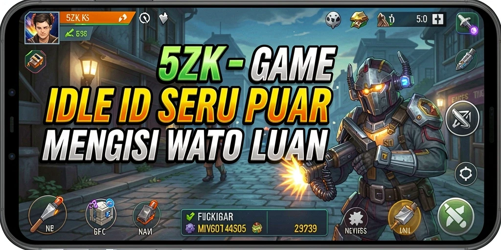 Tampilan gameplay 5ZK yang menarik dan penuh warna.