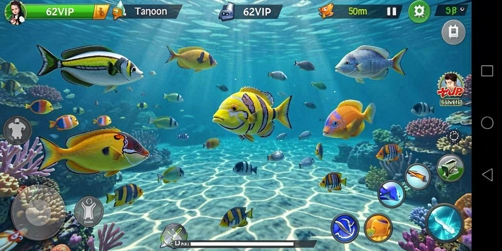 Screenshot gameplay Tembak Ikan yang seru dan dinamis.