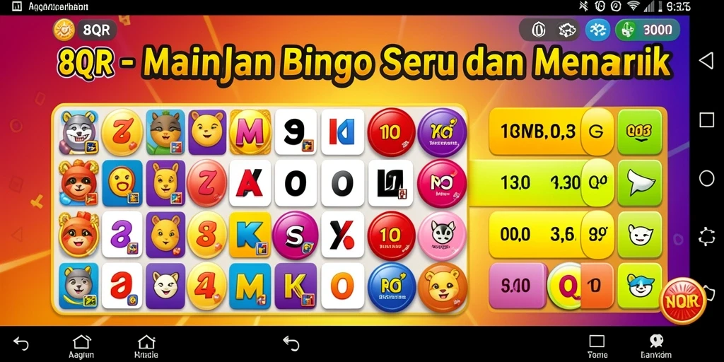 Tampilan gameplay Bingo yang seru dan interaktif di 8QR.