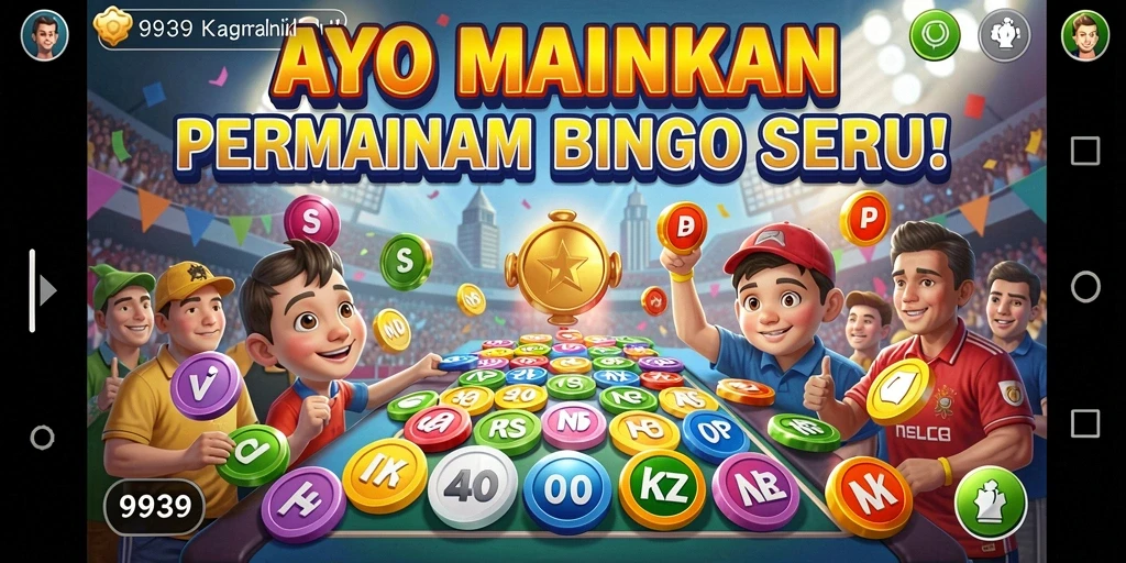 Tampilan warna-warni dari gameplay Bingo di 9939 yang mengasyikkan.