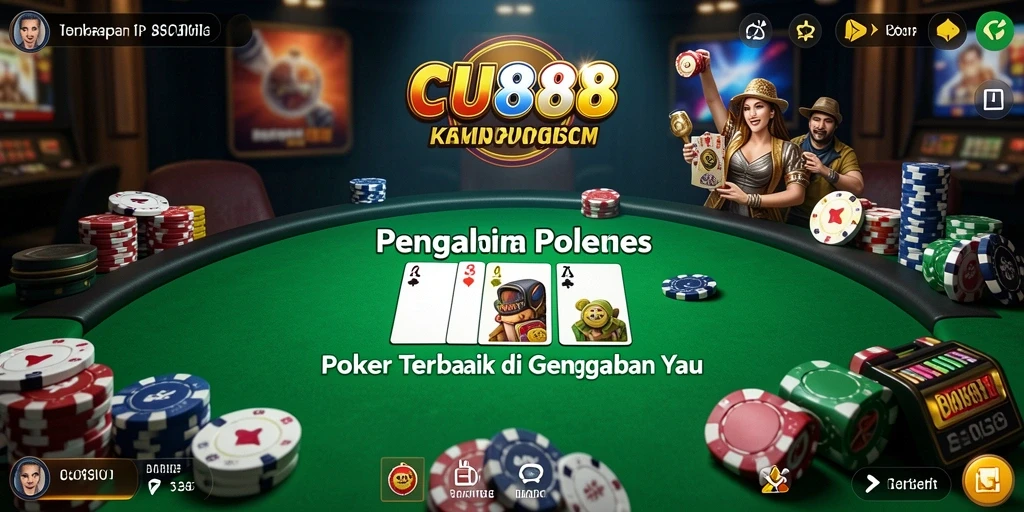 Screenshot gameplay Poker di CU888 dengan pengalaman seru.