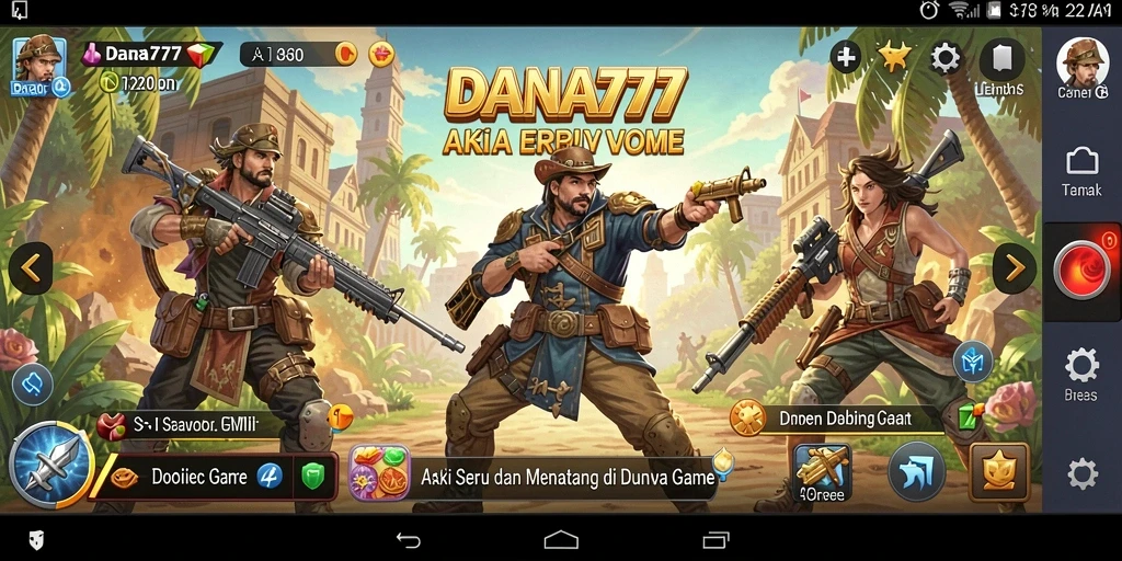 Tampilan gameplay DANA777 yang seru dan mendebarkan dalam aksi nyata.