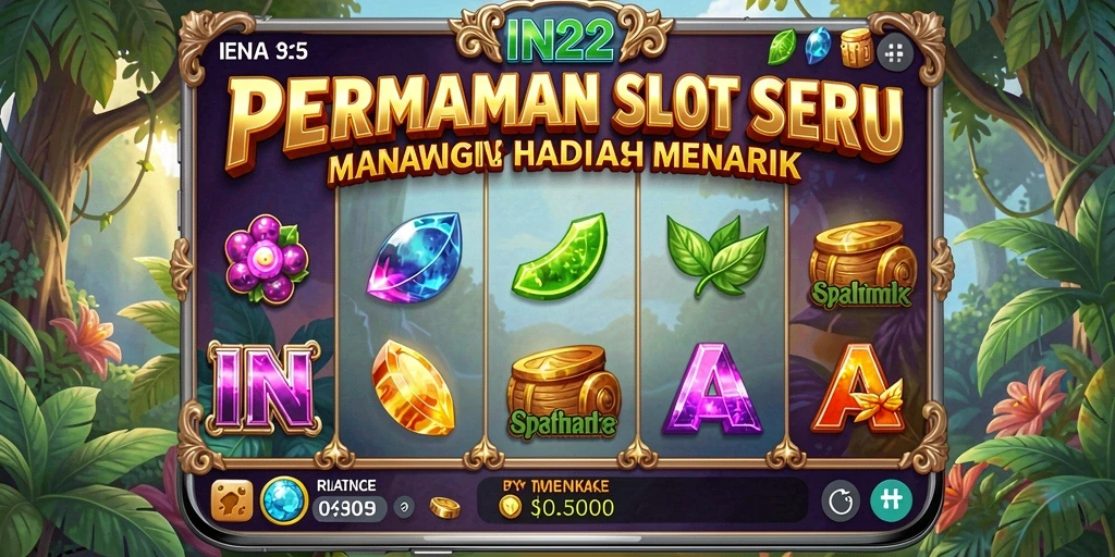 Tampilan menarik dari gameplay Slot IN22 dengan fitur-fitur menarik.