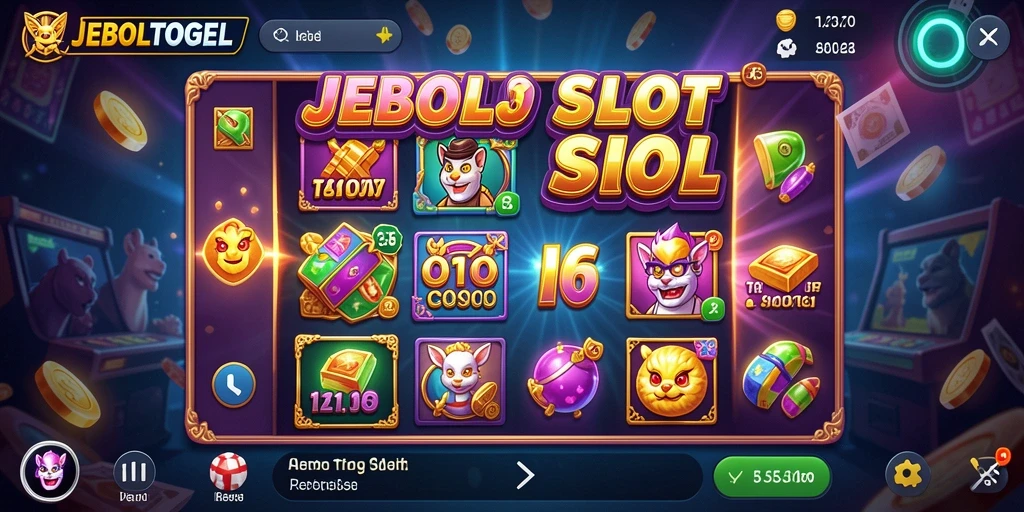 Tampilan seru dari gameplay Slot di JEBOLTOGEL.
