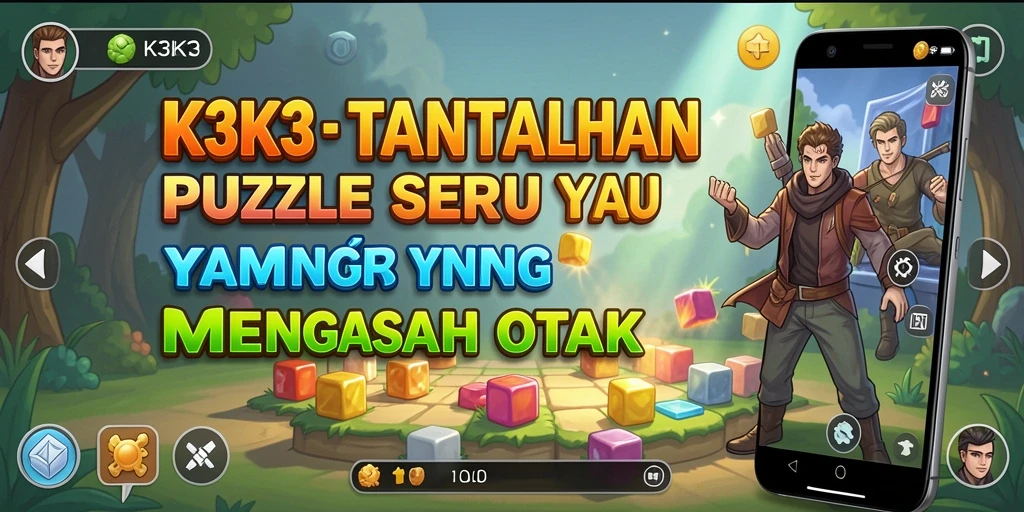 Screenshot gameplay K3K3 menampilkan tantangan Puzzle yang seru.