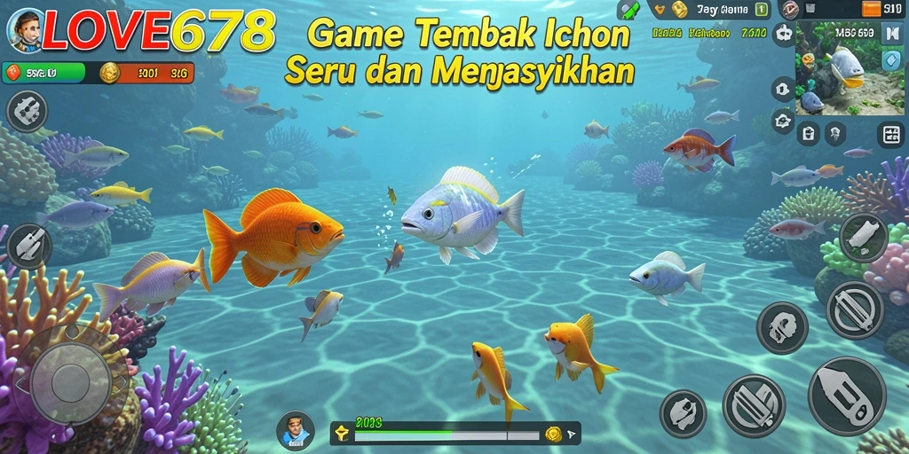 Gameplay seru Tembak Ikan di LOVE678 dengan grafis menawan.