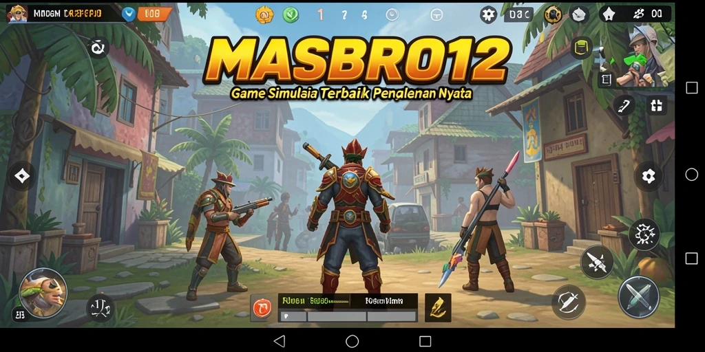 Tangkapan layar utama yang menunjukkan gameplay interaktif dari <strong>MASBRO12</strong>.