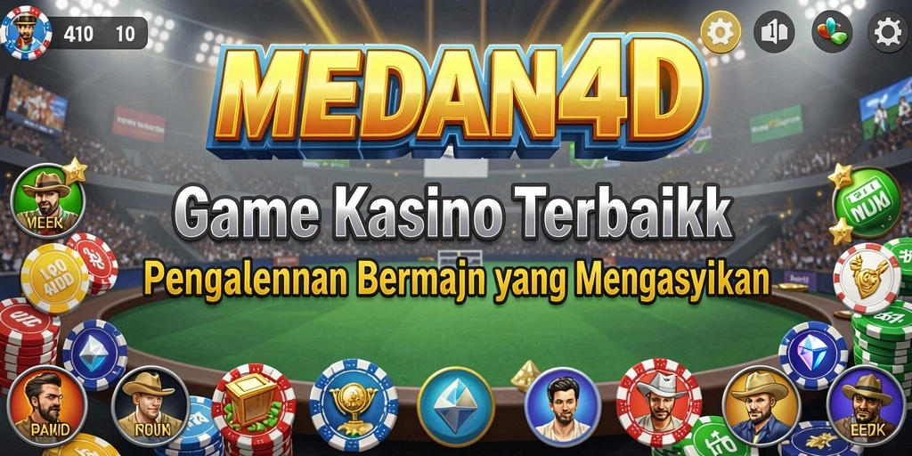 Tampilan menarik dari gameplay kasino yang asyik di MEDAN4D.
