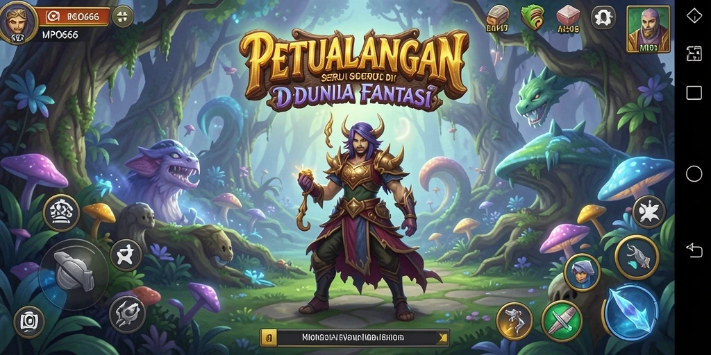 Screenshot MPO666 menunjukkan gameplay yang penuh aksi dan eksplorasi di dunia petualangan.