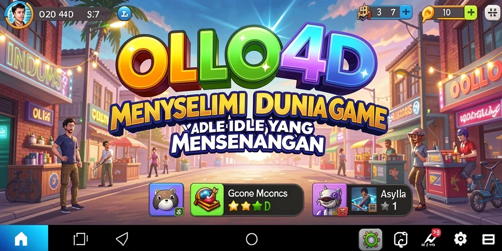 Tampilan indah dari gameplay OLLO4D yang seru dan penuh warna.