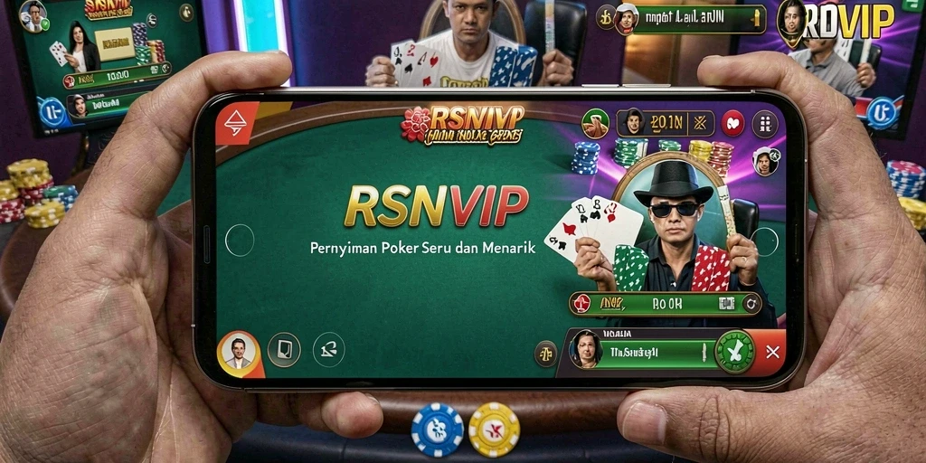 Tampilan permainan poker yang mendebarkan di RSNVIP.