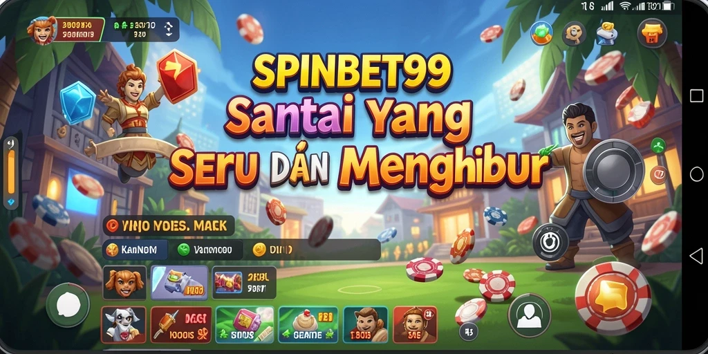 Tampilan gameplay menarik dari SPINBET99 yang penuh warna.