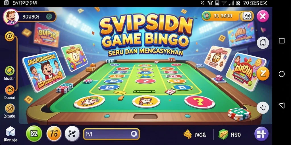 Screenshot gameplay SVIPSIDN memperlihatkan serunya bermain Bingo.