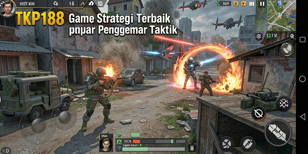Tampilan seru dari gameplay TKP188 yang penuh strategi.