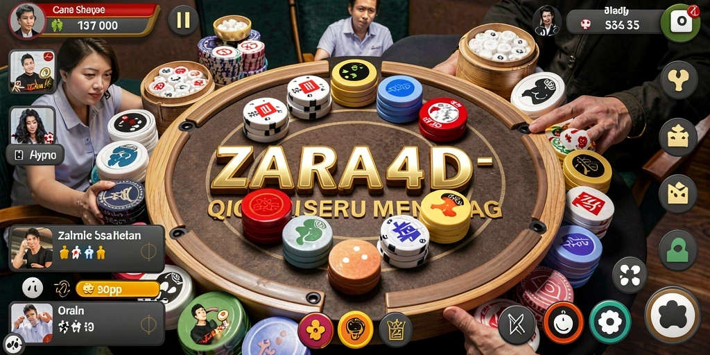Tampilan gameplay QiuQiu yang seru dan kompetitif.